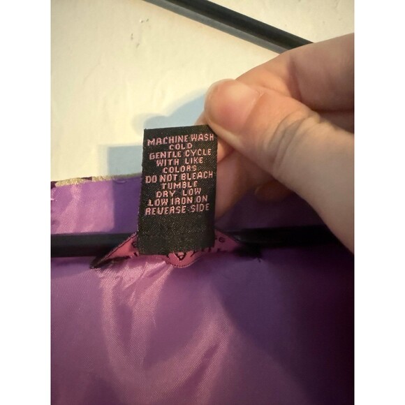 Signature By Robbie Bee Women Purple Green Floral Vibrant V-Neck Dress Size 22W - Picture 5 of 11